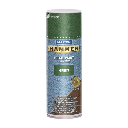 Maston Spray Paint Hammer Hammered Green 400ml
