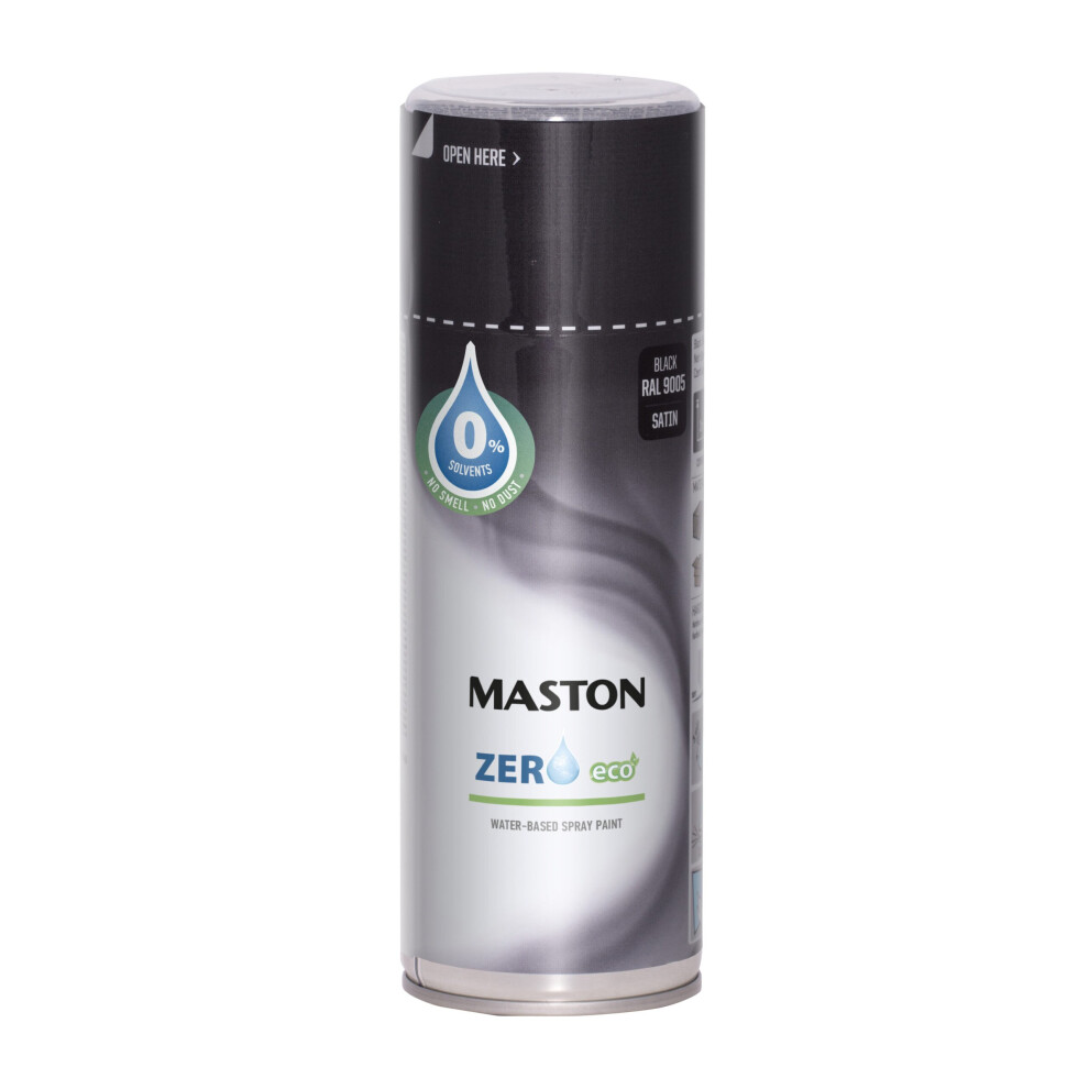 Maston Spray Paint Zero Black Satin Ral9005 400Ml 6412490035020