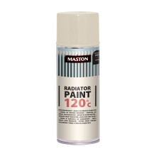 Maston Radiator Spray Paint Magnolia Gloss 400ml - Fast-Drying Acrylic, 2m2 Coverage, Touch-Dry 10-20min (1801032-EU)