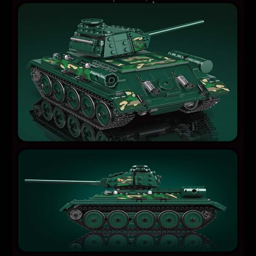 MOULD KING 20015 Soviet T-34 Tank Remote Control And Audio 800pcs 2