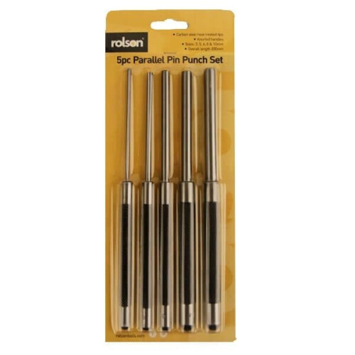 Rolson Rolson 5pc Parallel Pin Punch Set 26269 1