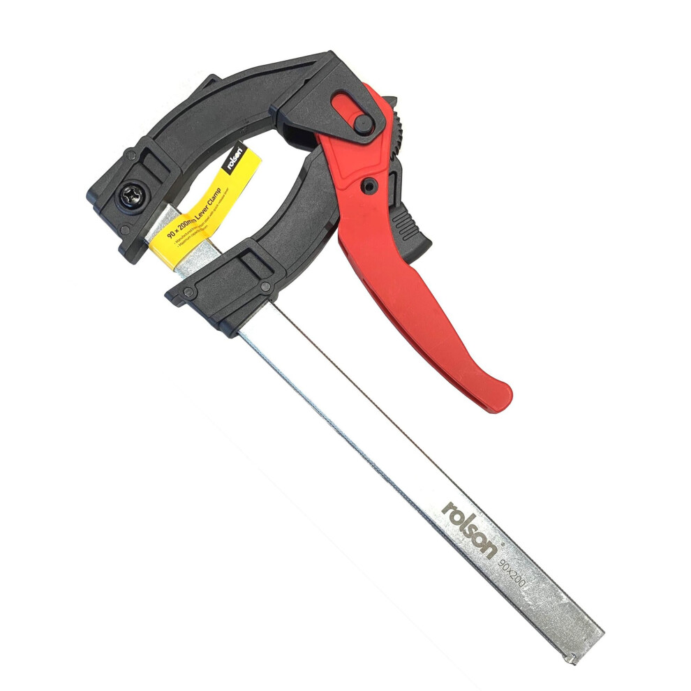 Rolson 200Mm High Force Lever Clamp - 90Mm Jaw Opening 14310