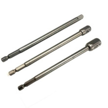Rolson Socket adaptor set - converts 1/4" hex shank to 1/4",3/8" and 1/2" square socket drivers and extends to 150mm long 30409