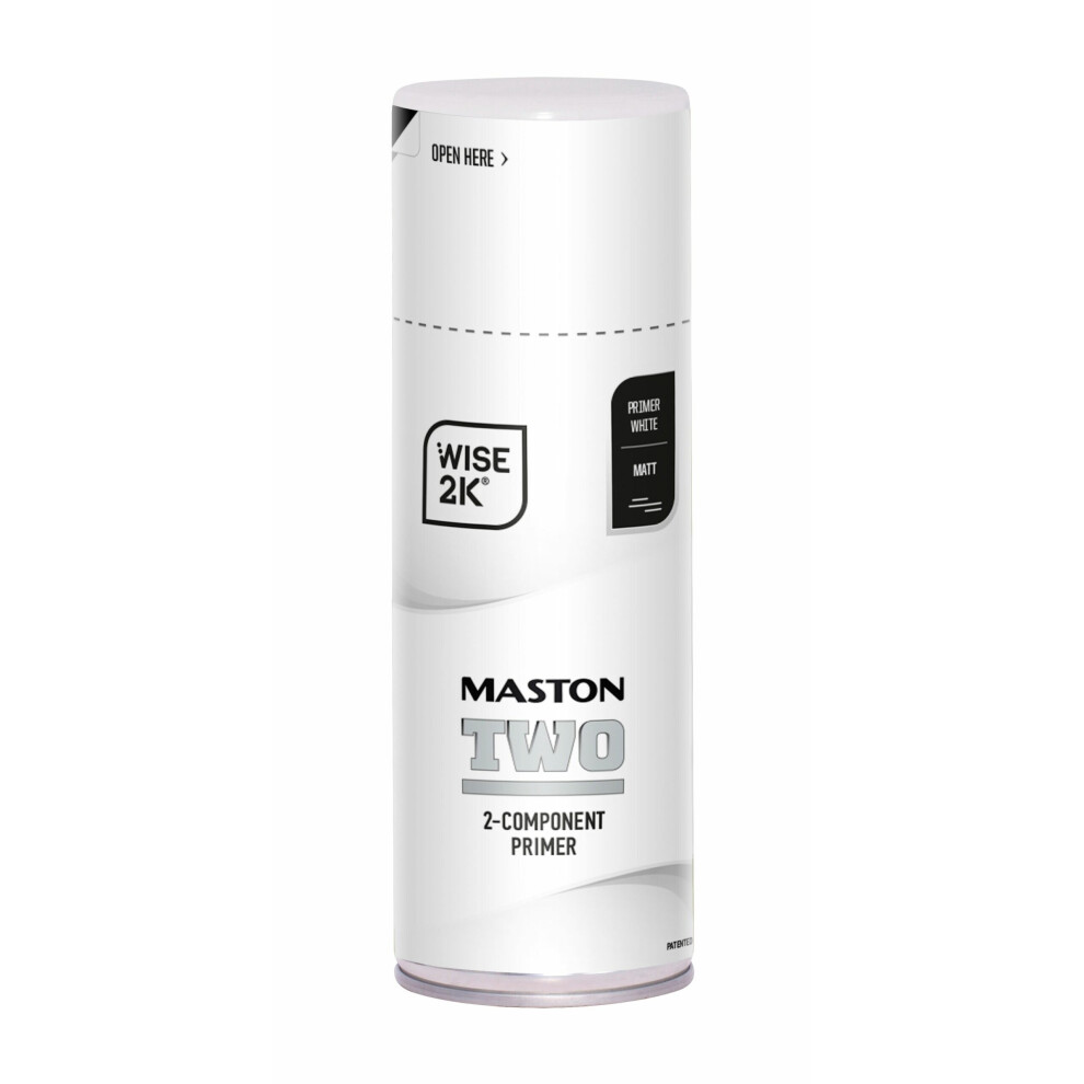 Maston Spray Paint 2K Two Primer White Matt 400Ml 6412490039189