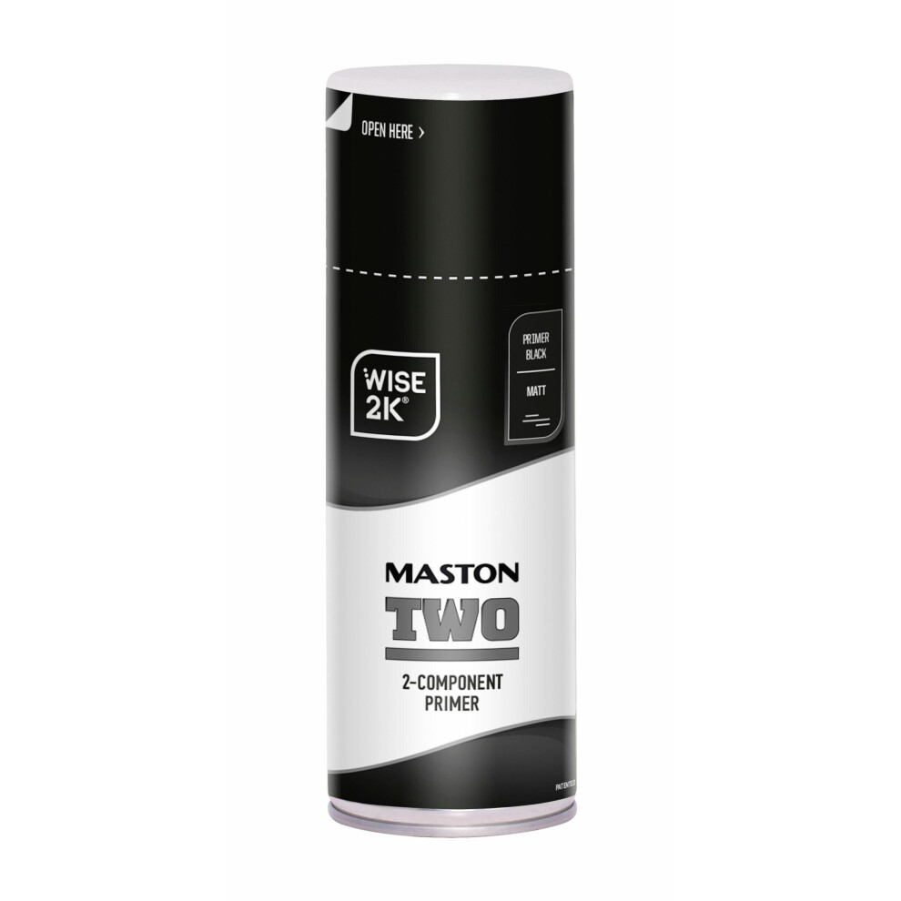 Maston Spray Paint 2K Two Primer Black Matt 400Ml 6412490038816
