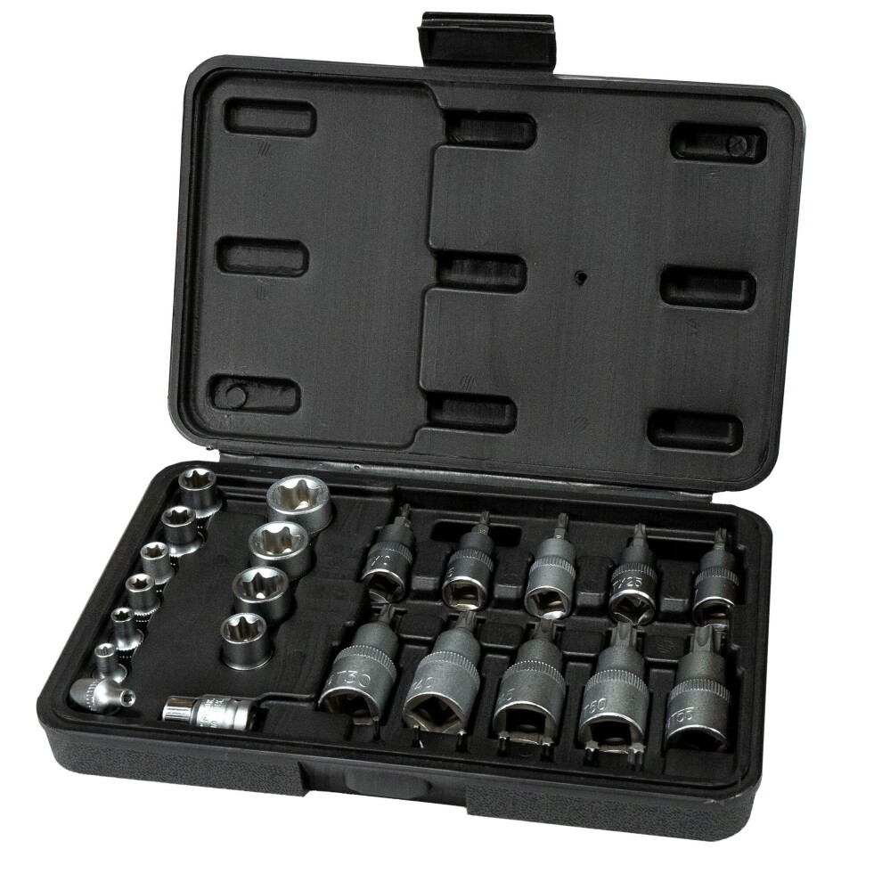 Rolson Star Socket and Bit Set (29 pieces) 38642