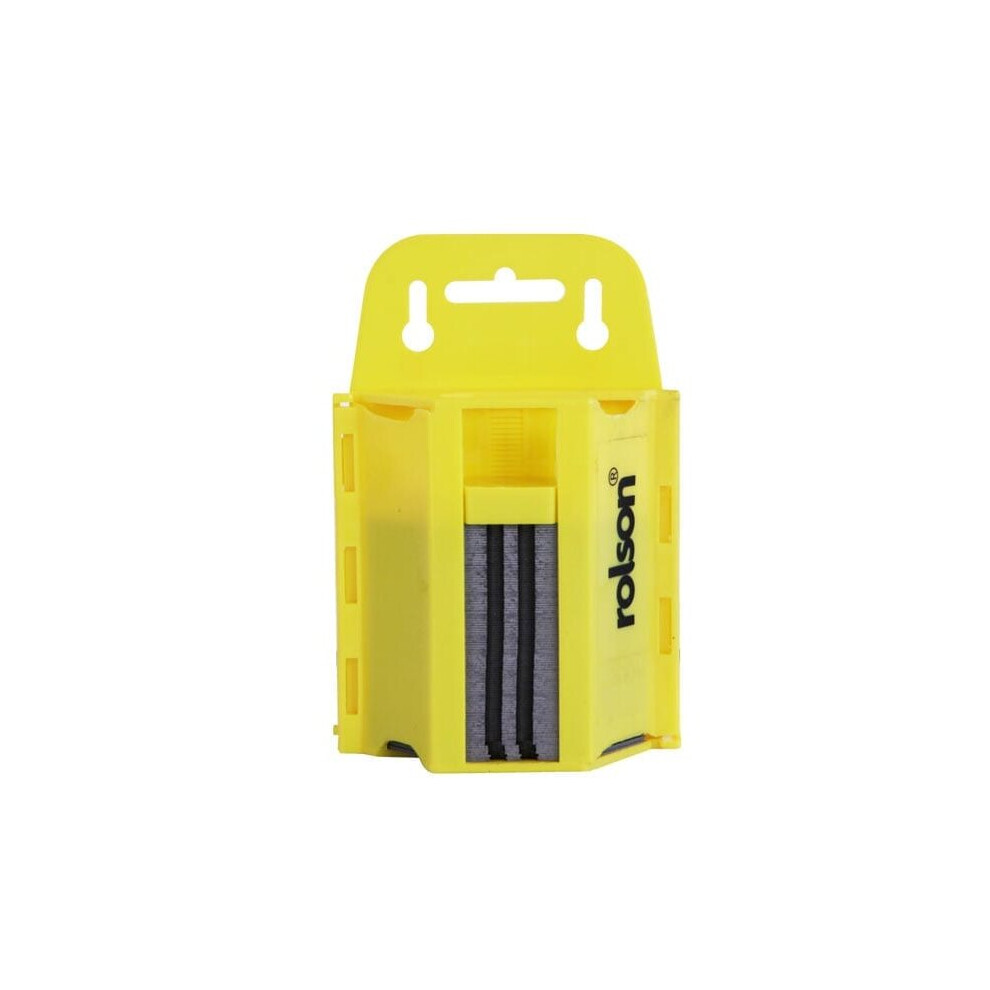 Rolson 100pc Utility Knife Blade With Dispenser 62898