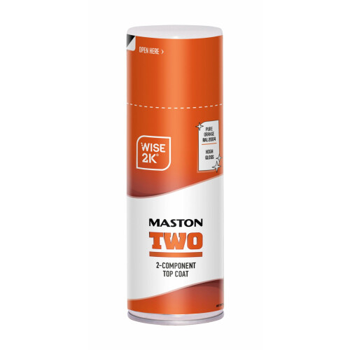 Maston Spray Paint 2K Two High Gloss Pure Orange RAL2004 400ml