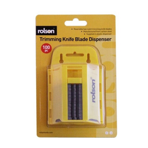 Rolson Rolson 100pc Utility Knife Blade With Dispenser 62898 2