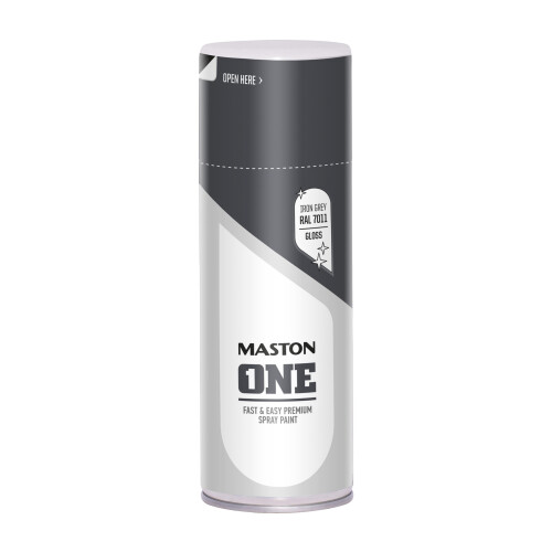 Maston Spray Paint ONE - Gloss Iron Grey RAL7011 400ml