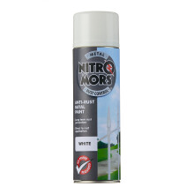 Nitromors Rust Control Anti-Rust Hammered Metal Spray Paint 500ml White