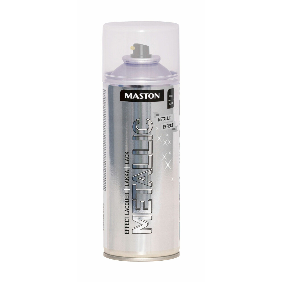 Maston Spray Paint Metallic Effect Lacquer Gloss 400ml