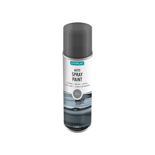 Overlay Auto Spray Paint Grey Primer 250ml