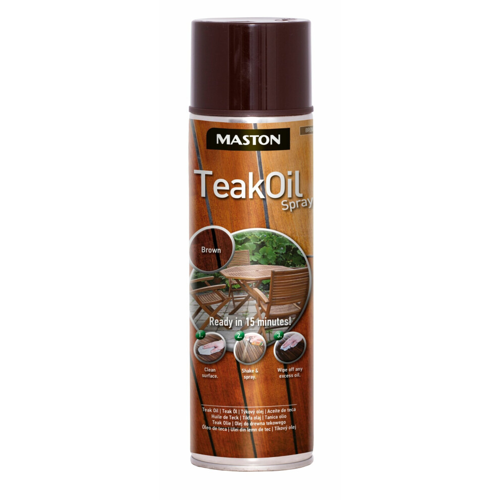 Maston Spray Teak Oil Brown 500ml