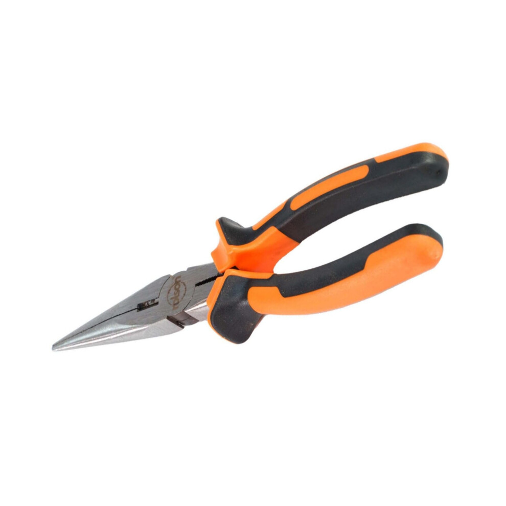 Rolson 200mm Long Nosed Pliers with easigrip handles 21057