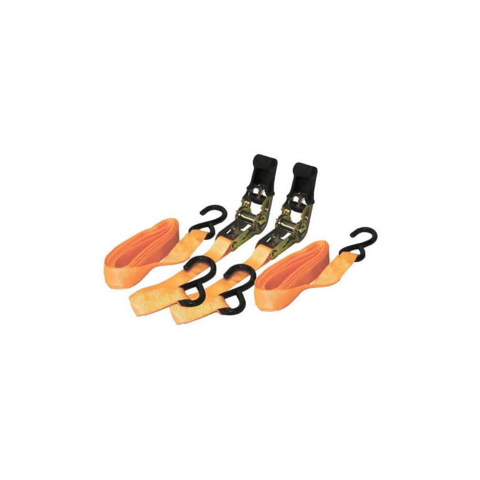 Rolson 2Pc 25Mm Ratchet Tie Down 4.5Mtr On Rack 44202