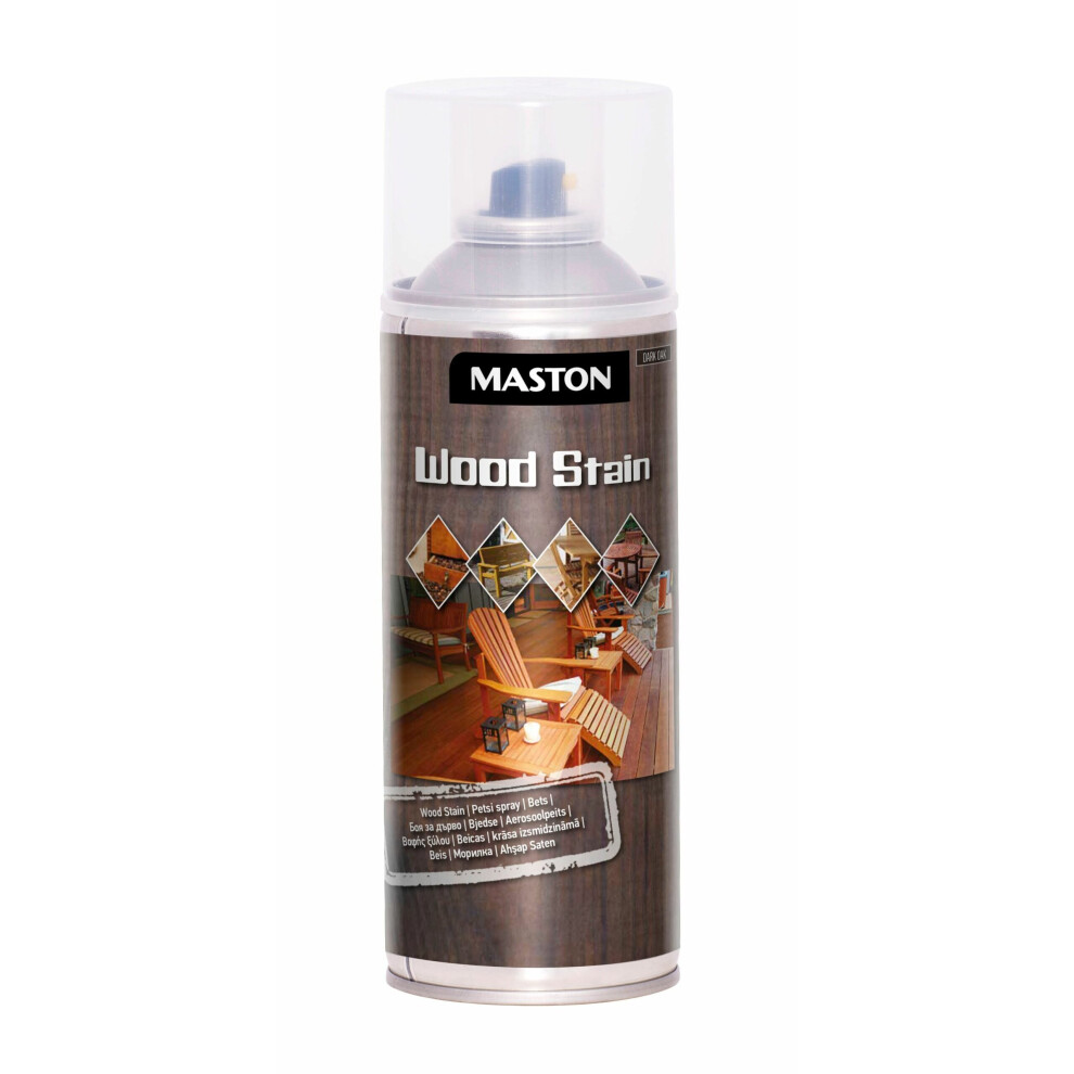 Maston Spray Wood Stain Dark Oak 400Ml 6412490036348