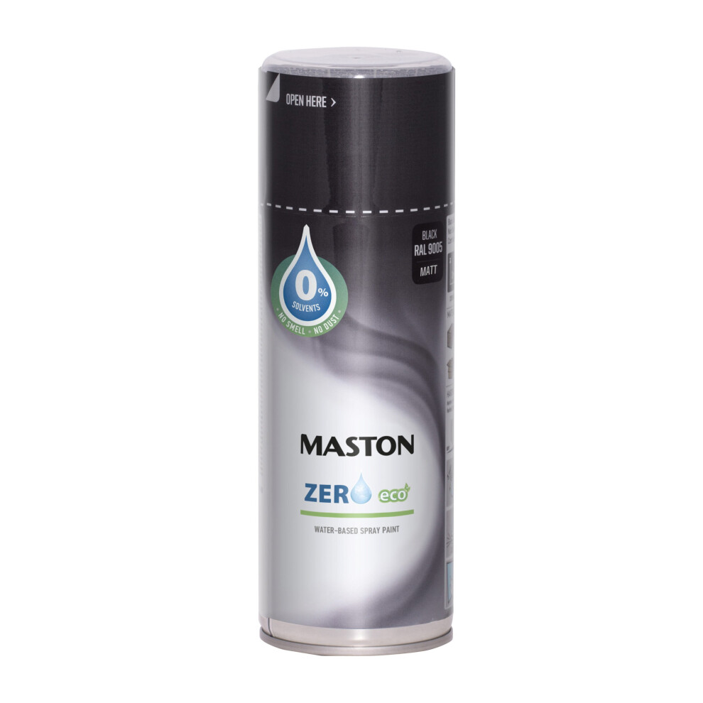 Maston Spray Paint Zero Black Matt Ral9005 400Ml 6412490038304