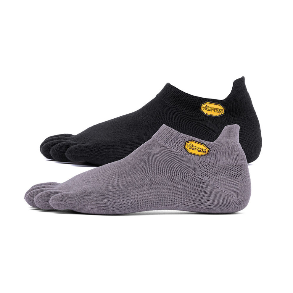 (M) Vibram Five Fingers Ankle Socks Trainer Running Finger Low Cut Sports Twin Pack