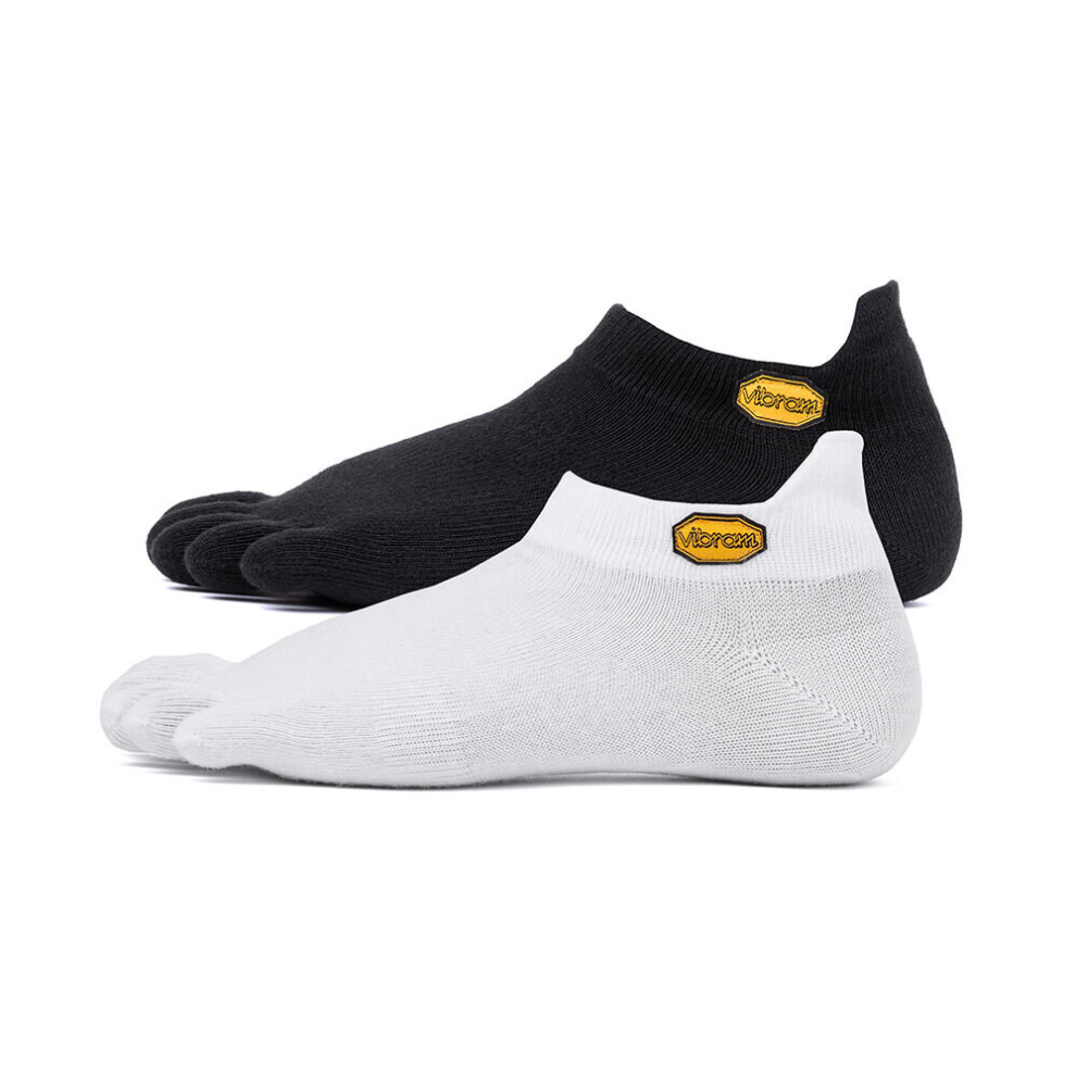 (L) Vibram Five Fingers Ankle Socks Short Toe Breathe Trainers Low Cut Twin Pack