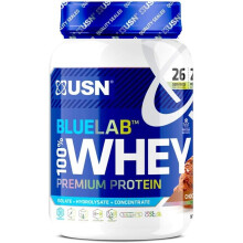 (Chocolate) 908g USN Blue Lab Whey Isolate Protein Powder Muscle Building Nutrition Shake