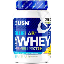 (Banana) 908g USN Blue Lab Whey Isolate Protein Powder Muscle Building Nutrition Shake