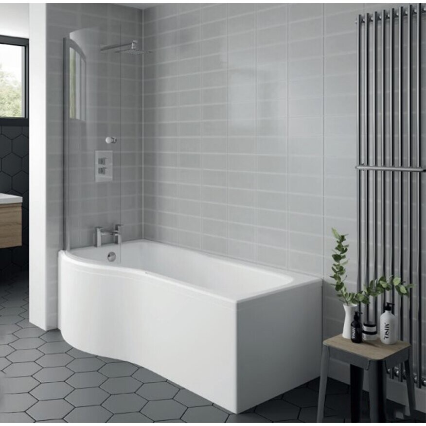 Kartell BAT162OB K-Vit P-Shape Shower Bath Front Panel 1700mm x 520mm ...