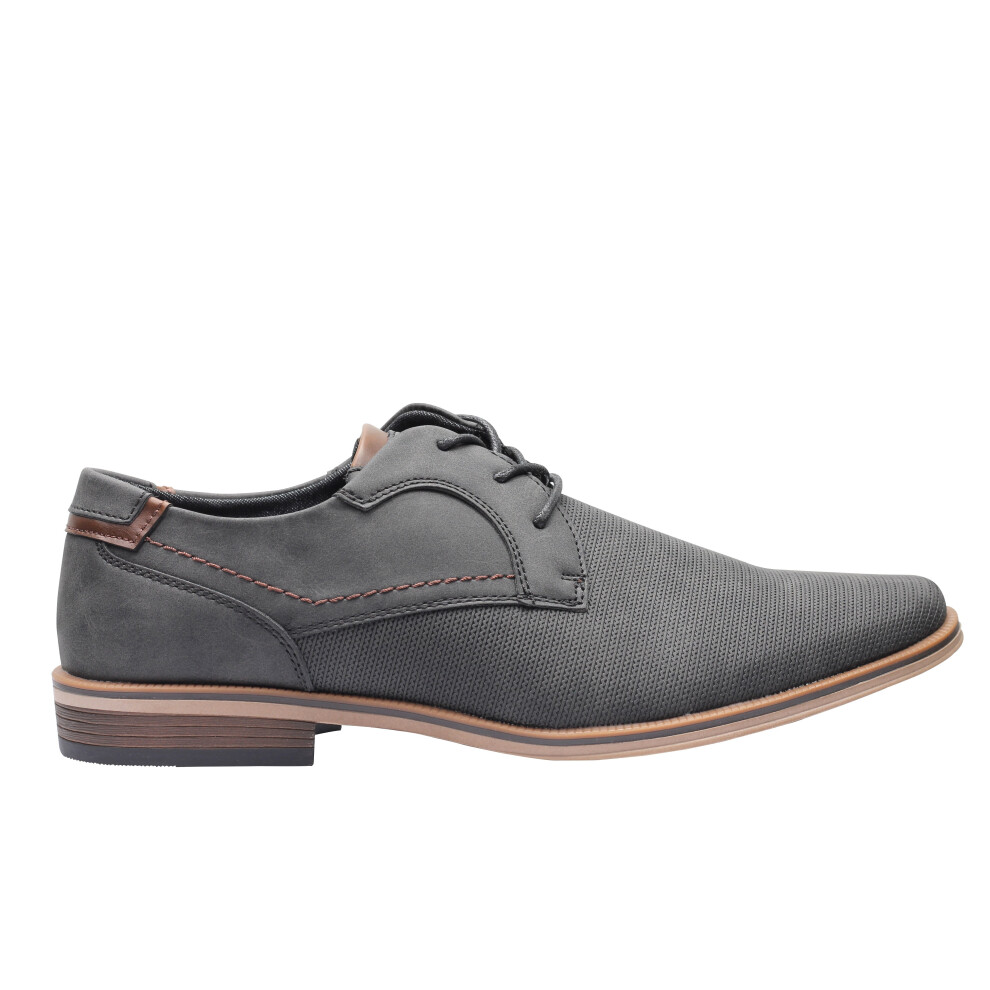 (44) GREY LACE UP DERBY SHOES