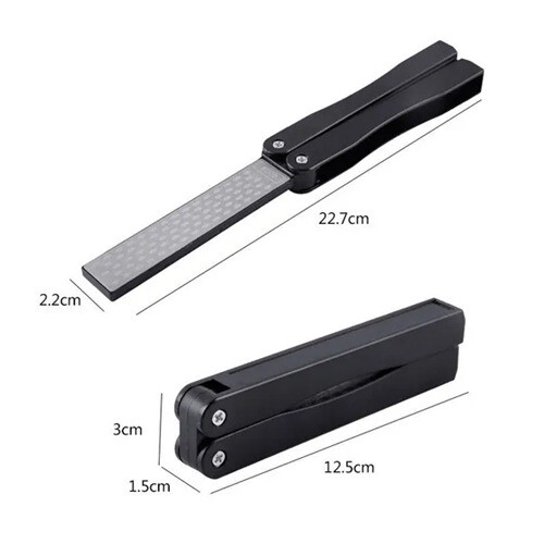 Double Sided Folding Pocket Diamond Knife Sharpener Stone 1