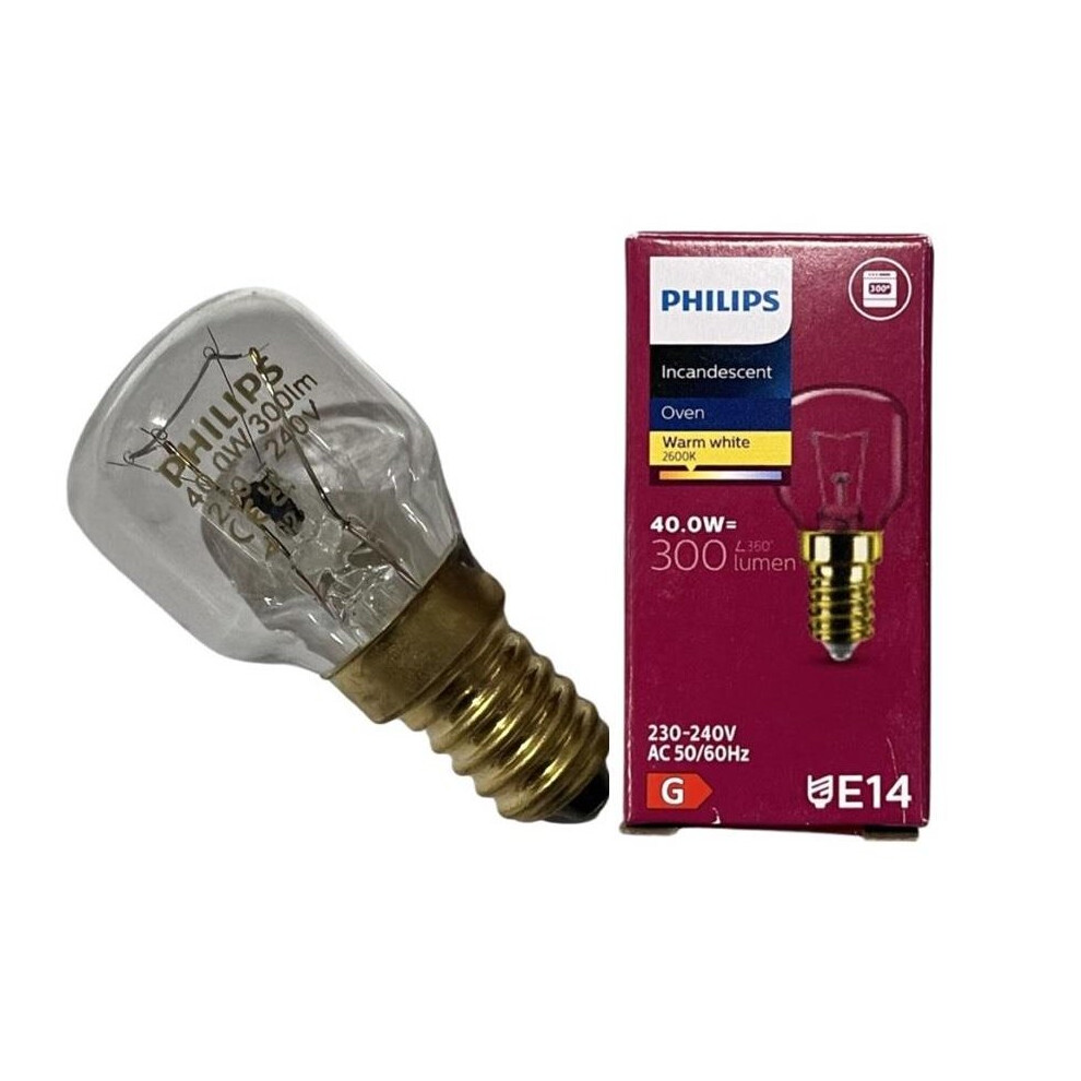 PHILIPS 300 Oven Bulb For HOTPOINT Cookers & Ovens Small Screw