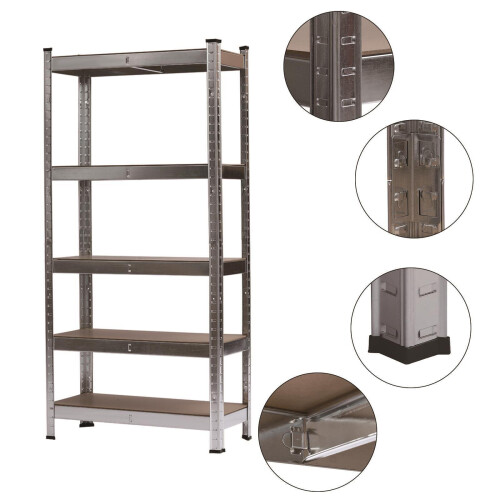 Heavy Duty Storage Racking 5 Tier Shelving Boltless Shelves Garage