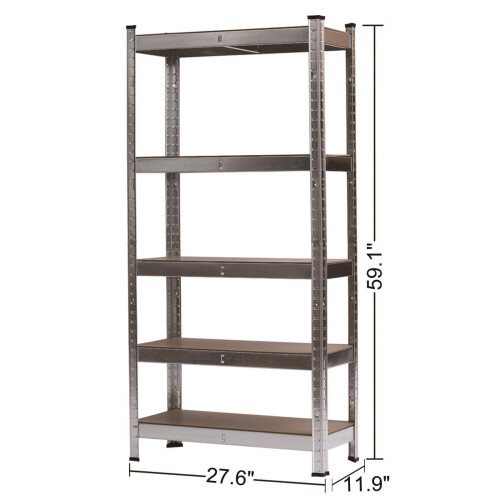 Heavy Duty Storage Racking 5 Tier Shelving Boltless Shelves Garage 1