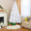 6FT Christmas Tree Artificial Pine Tree Holiday decoration White 4