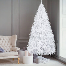 6FT Christmas Tree Artificial Pine Tree Holiday decoration White