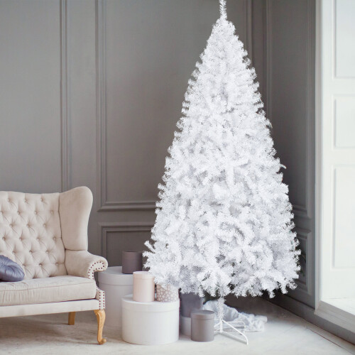 6FT Christmas Tree Artificial Pine Tree Holiday decoration White