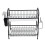 Living And Home Black Steel 2-Tier Dish Drying Rack 4