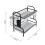 Living And Home Black Steel 2-Tier Dish Drying Rack 5