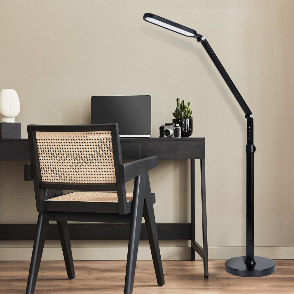 2-In-1 LED Floor Standing Lamp Dimmable Adjustable Study Reading Light
