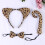 Embrace Adventure with Leopard Headband Tail Bowtie 3pcs Set 3