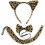 Embrace Adventure with Leopard Headband Tail Bowtie 3pcs Set 4