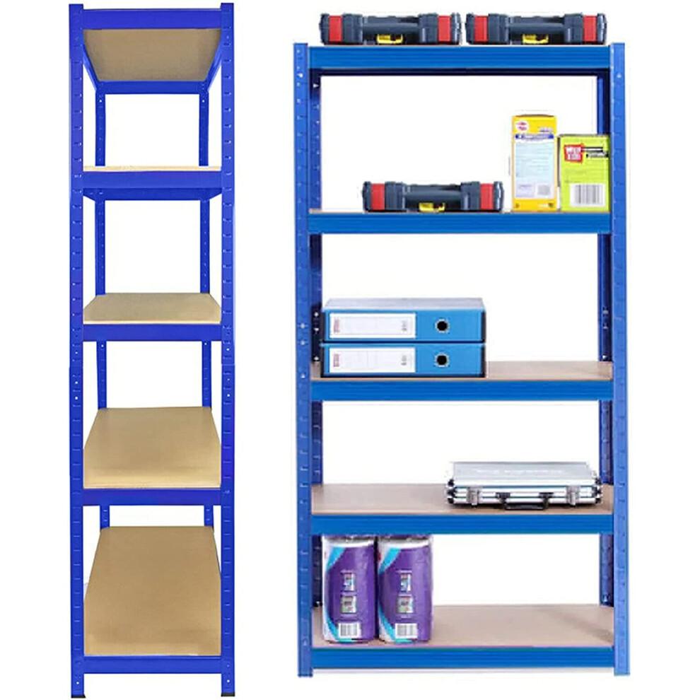 (180x90x40cm-Blue) Shelving Unit, Boltless Freestanding Shelves Utility Unit for Garage Home Storage Shed Warehouse, Adjustable Storage Rack 5 Tier 87