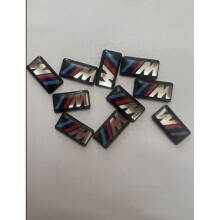 10x stickers BMW M Tec Sport Badge Alloy Wheel stickers Sport 17mm x 9mm