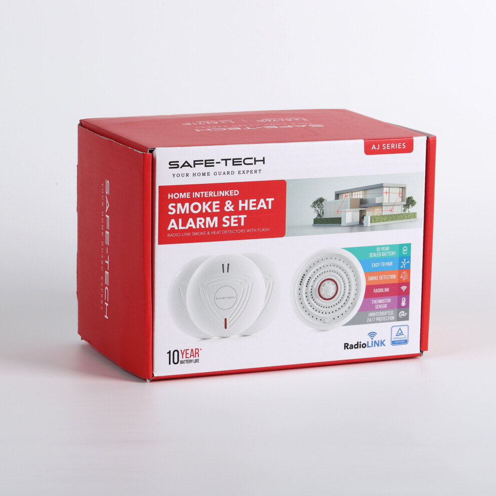 Interlinked Heat Alarm & Smoke Alarm Extended Bundle