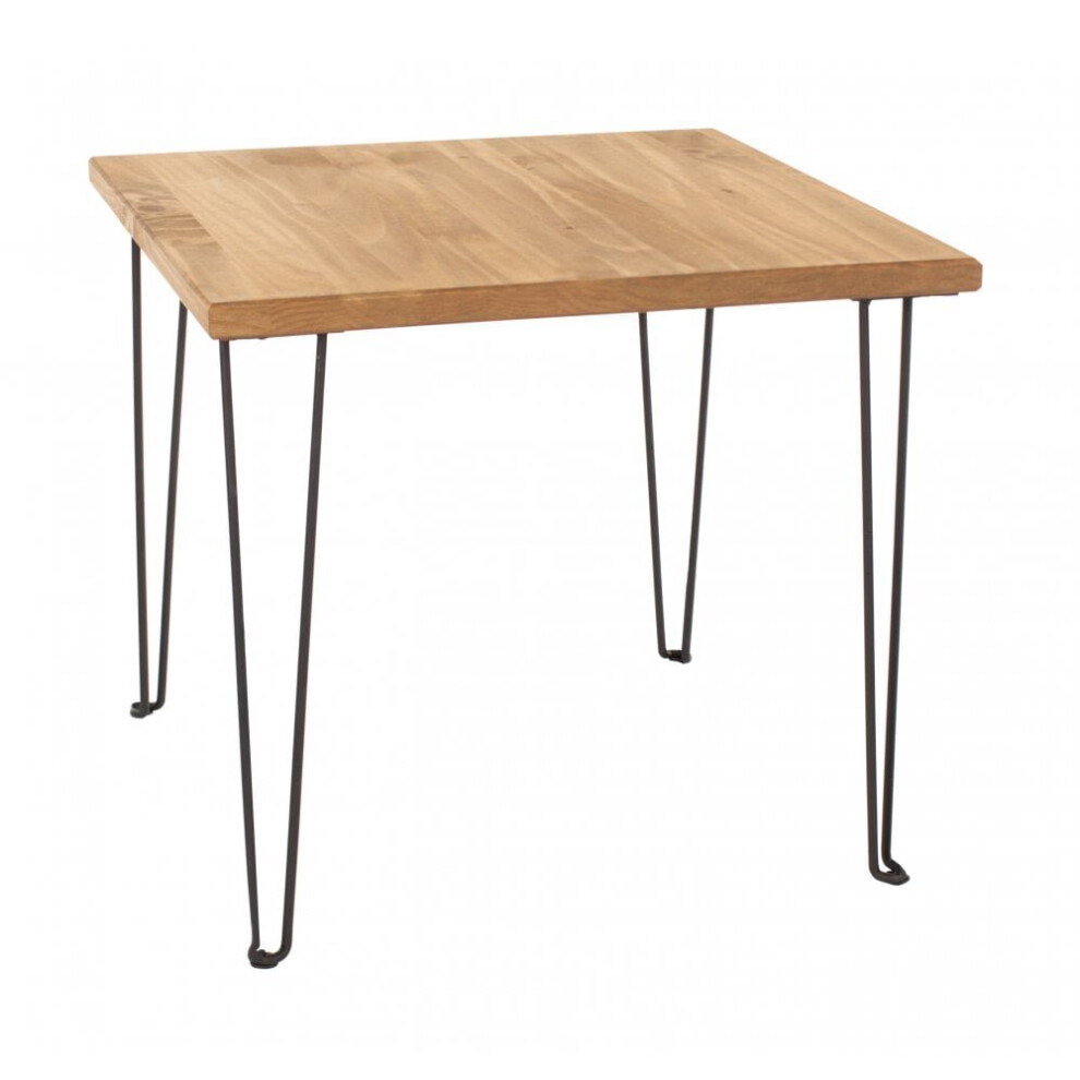 Home Source Henley Solid Pine Side Lamp Occasional Table Unit