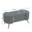 Living And Home (Grey) Luxurious Upholstered Accent Bench 6