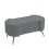 Living And Home (Grey) Luxurious Upholstered Accent Bench 4