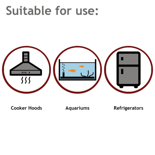 SPARES2GO Cooker Hood Filter Charcoal Carbon Activated Refill Granules Universal 400g 1