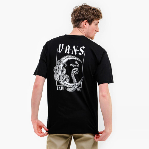 Vans (S) Vans Crescent Mens T Shirt in Black 1