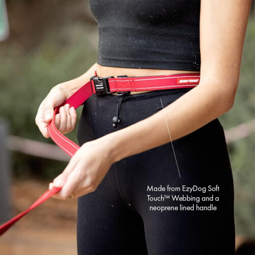 EzyDog Road Runner Lead (Red) 25 Inches 2
