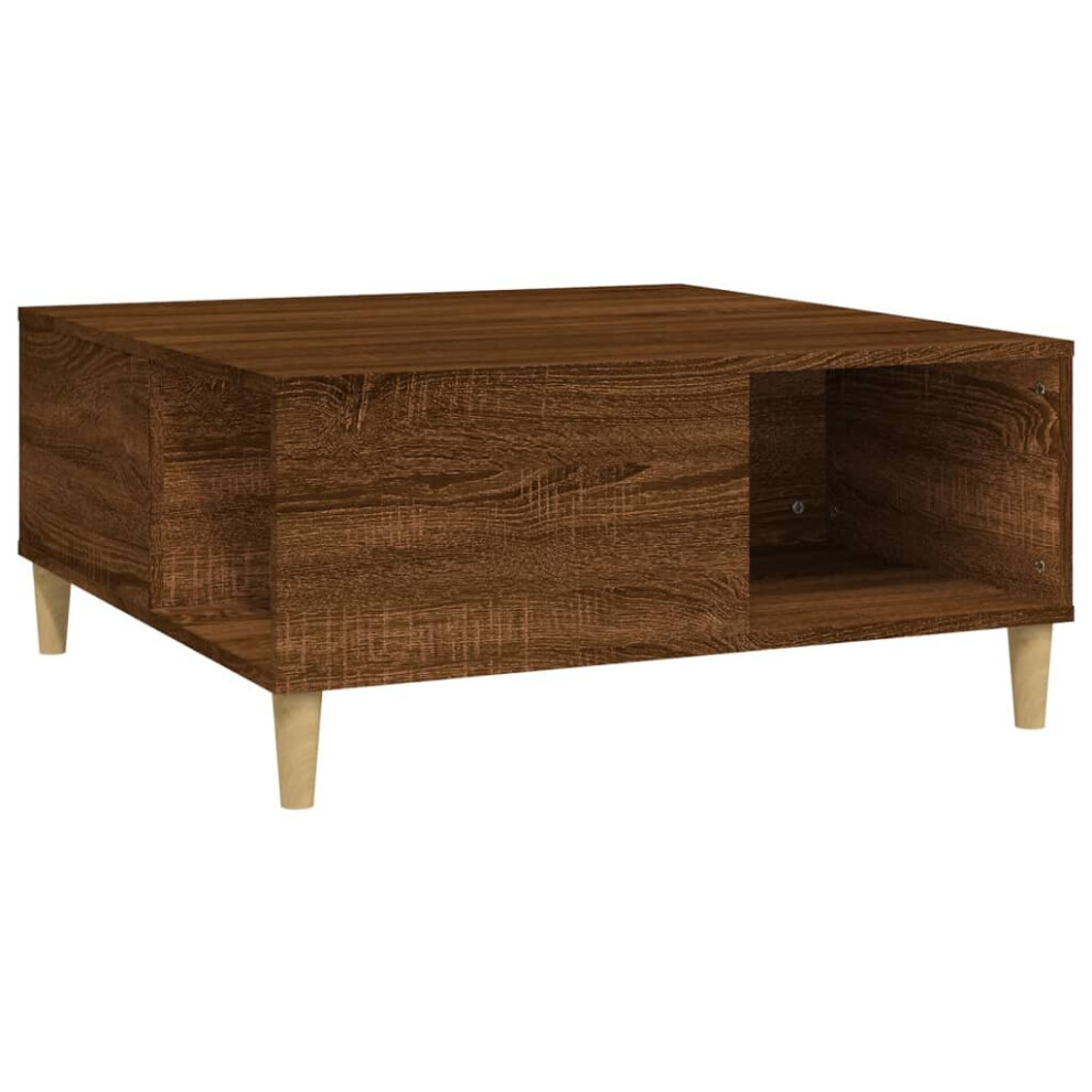 (brown oak) vidaXL Coffee Table Engineered Wood Accent End Sofa Tea Table Multi Colours